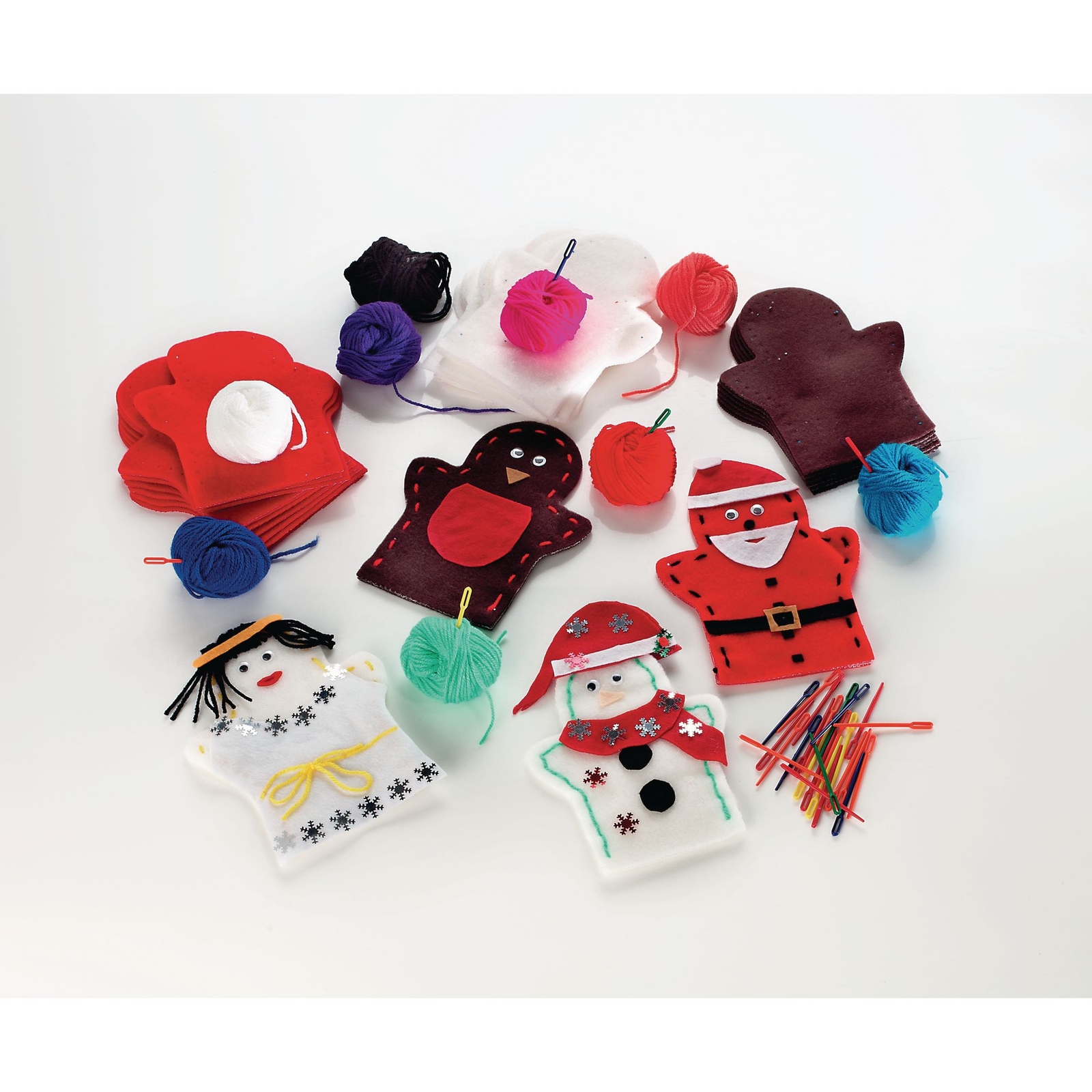 Make Your Own Christmas Puppets - Assorted - Pack of 30