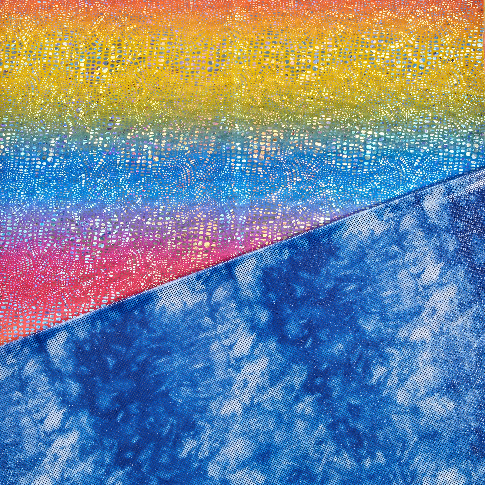 Rainbow, Sea and Clouds Fabric Set