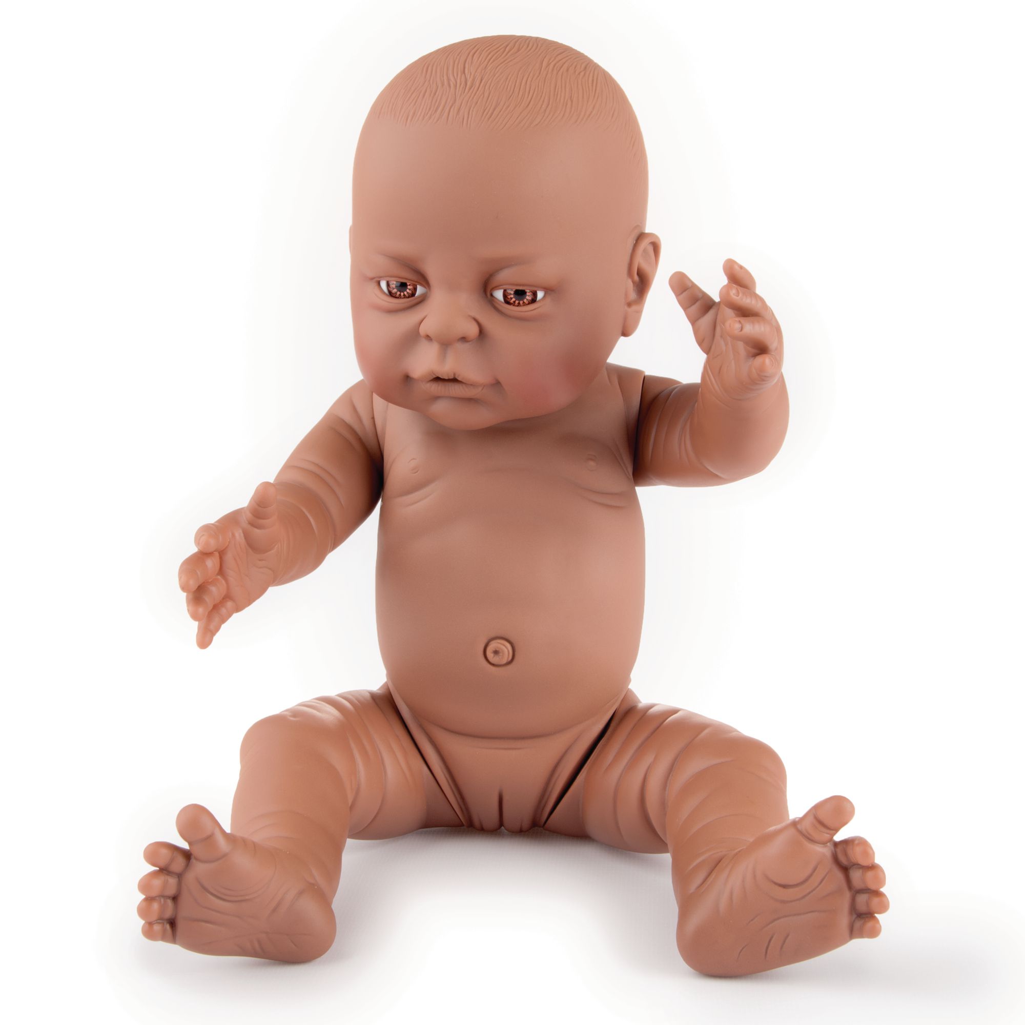 black baby doll toy