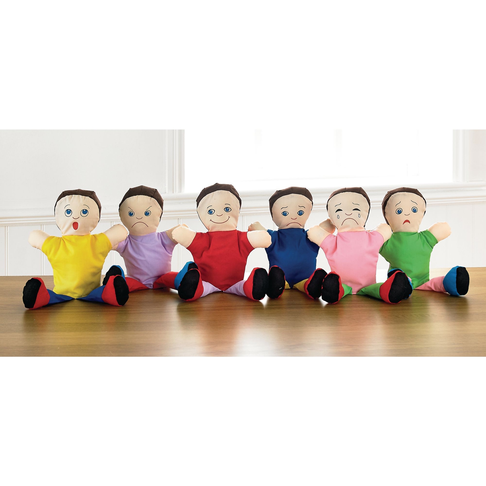 Emotions Hand Puppets - Pack of 6