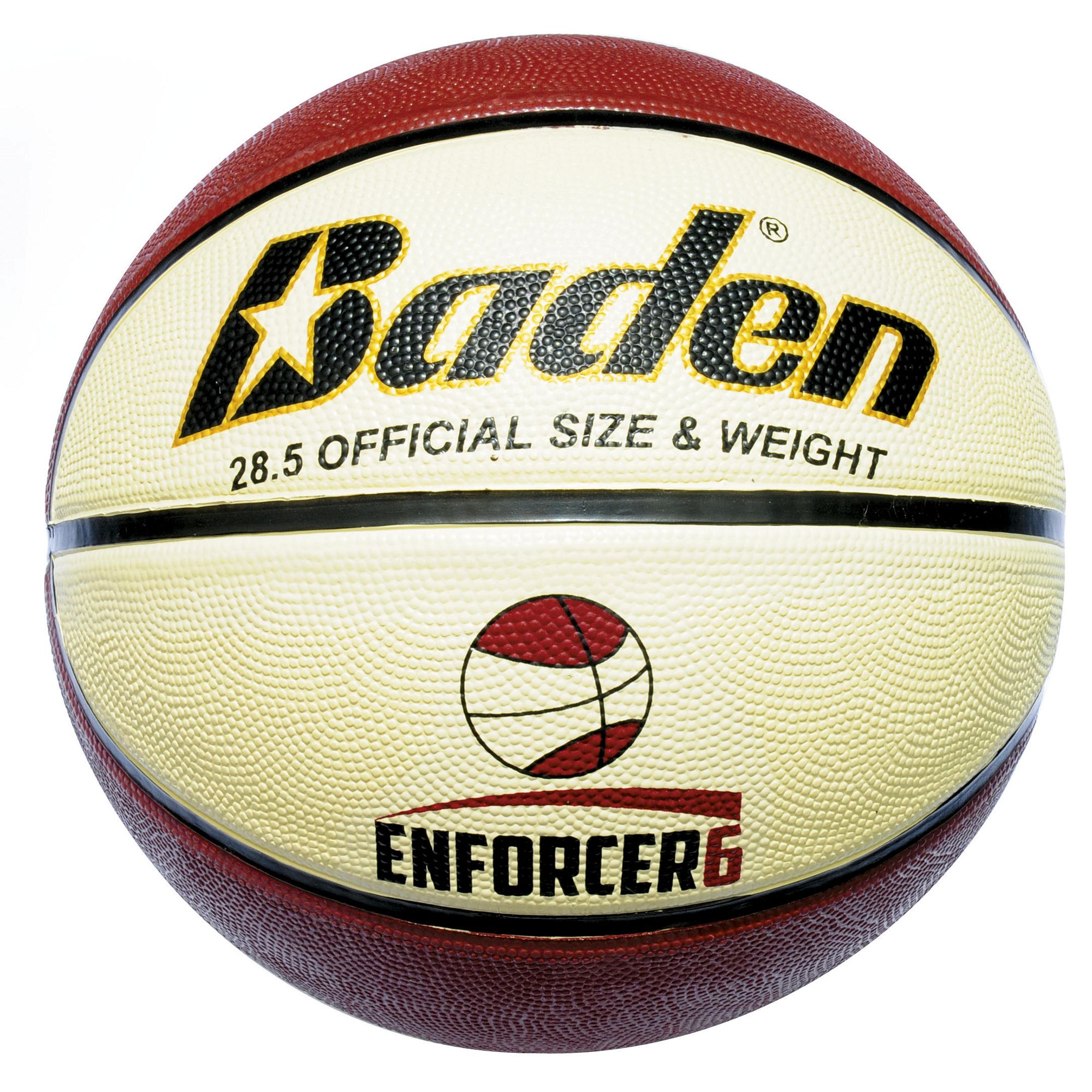 Baden Enforcer Basketball - Size 6 - Tan/Cream - IBBP02778 ...