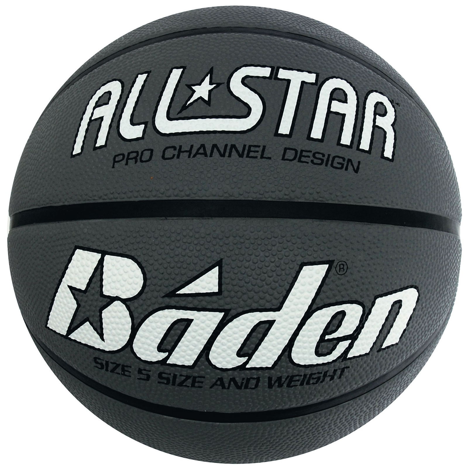 Baden All Star Basketball - Size 5 - Silver/Black