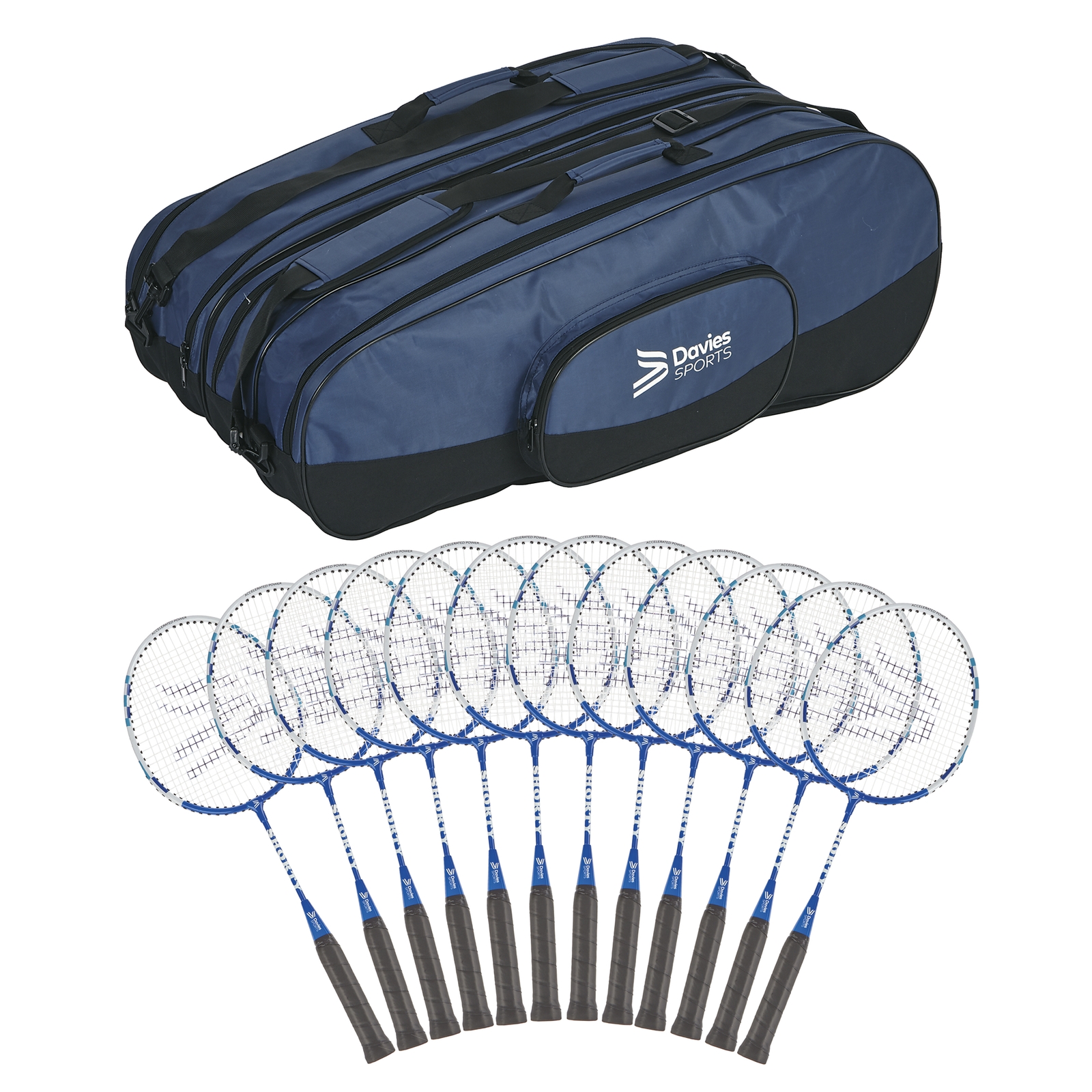 Shorty Badminton Racquet - Blue - 22in - Pack x12