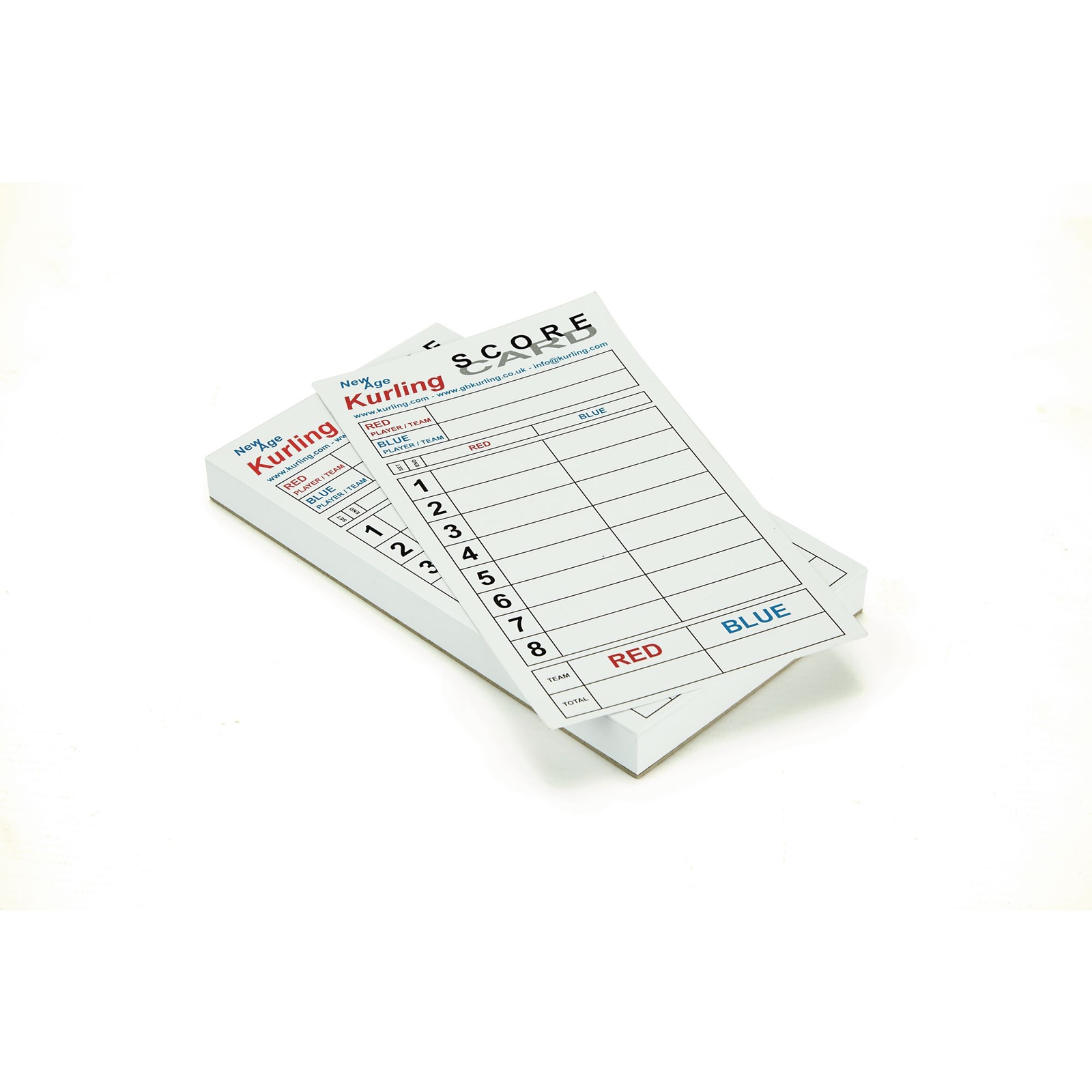 New Age Kurling Scorecards - Pack of 5 x 50 sheets