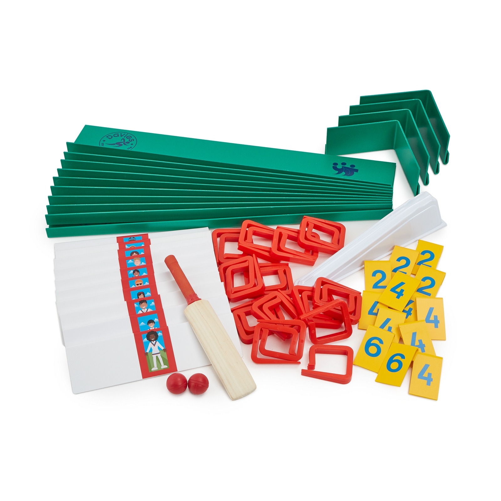 Table Cricket Table Clips - Red - Pack of 12