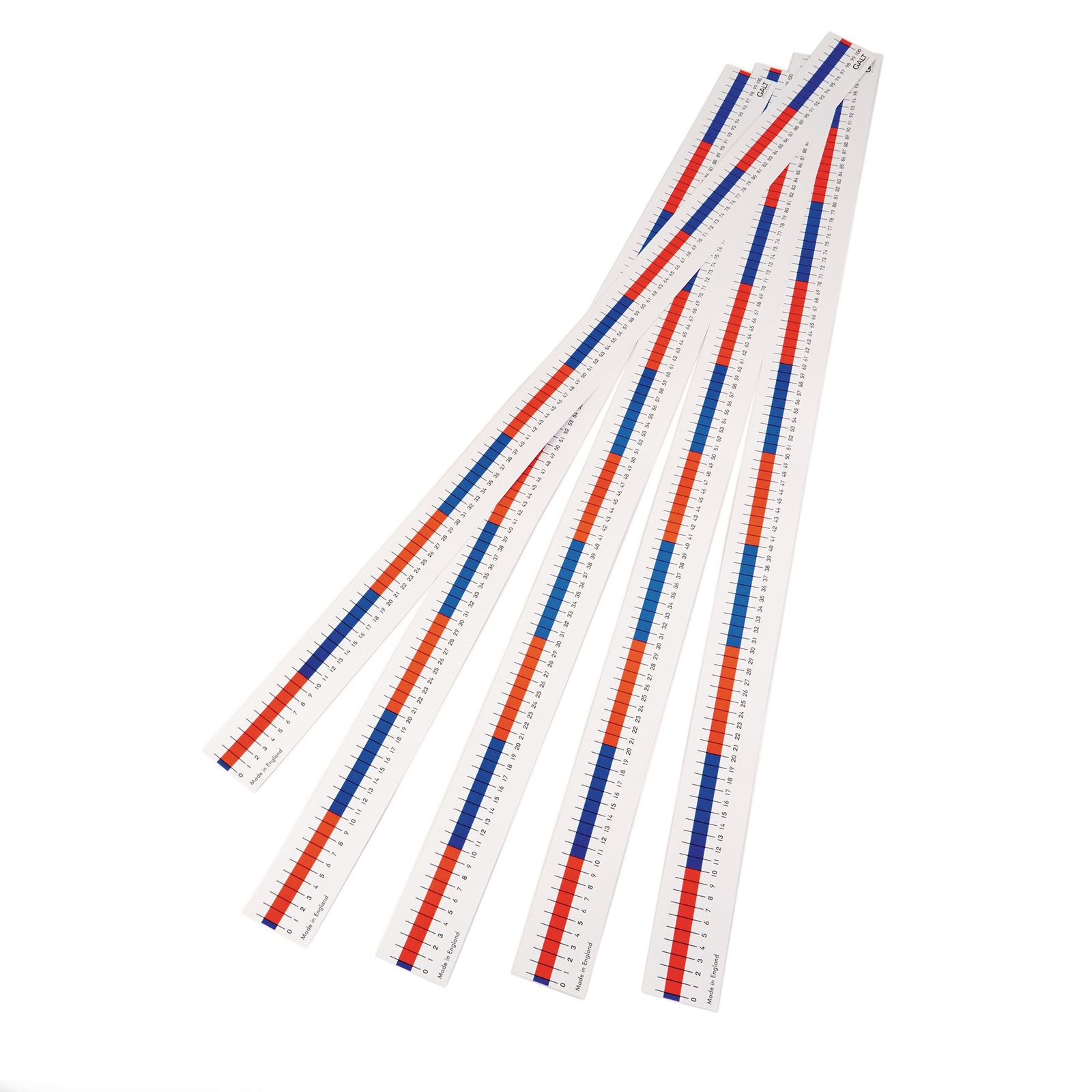 Table Top Number Lines - 0 to 100 - Pack x 5
