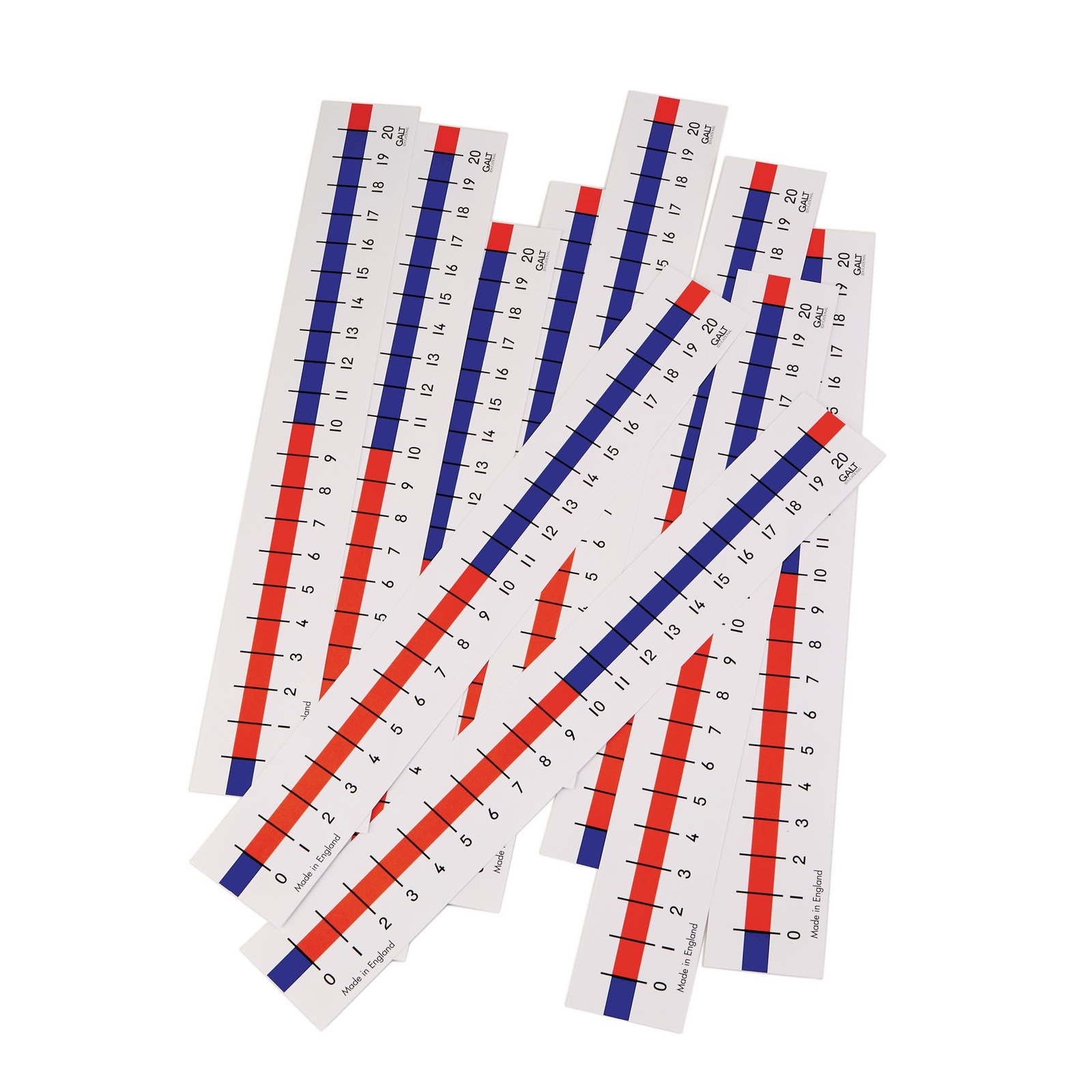 Table Top Number Lines 0 to 20 - Pack x 10