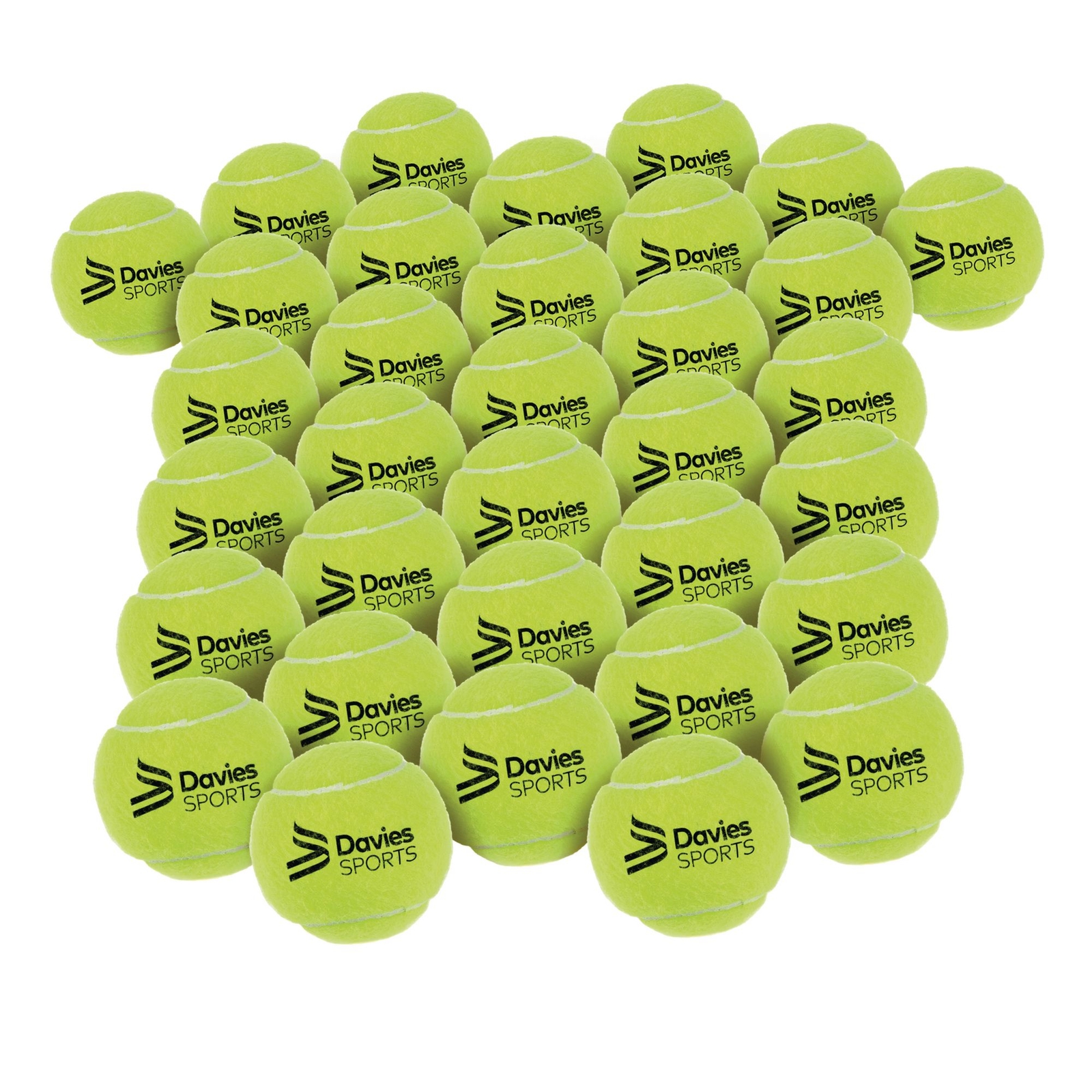 Davies Sports Practice Tennis Ball - 70mm Diameter - Pack of 36
