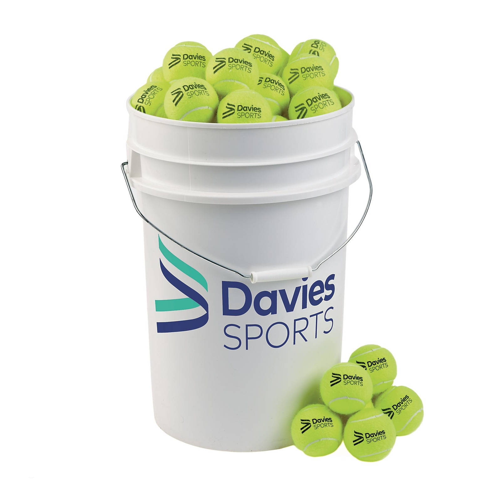 Davies Sports Practice Tennis Balls - 70mm Diameter - Pack of 96