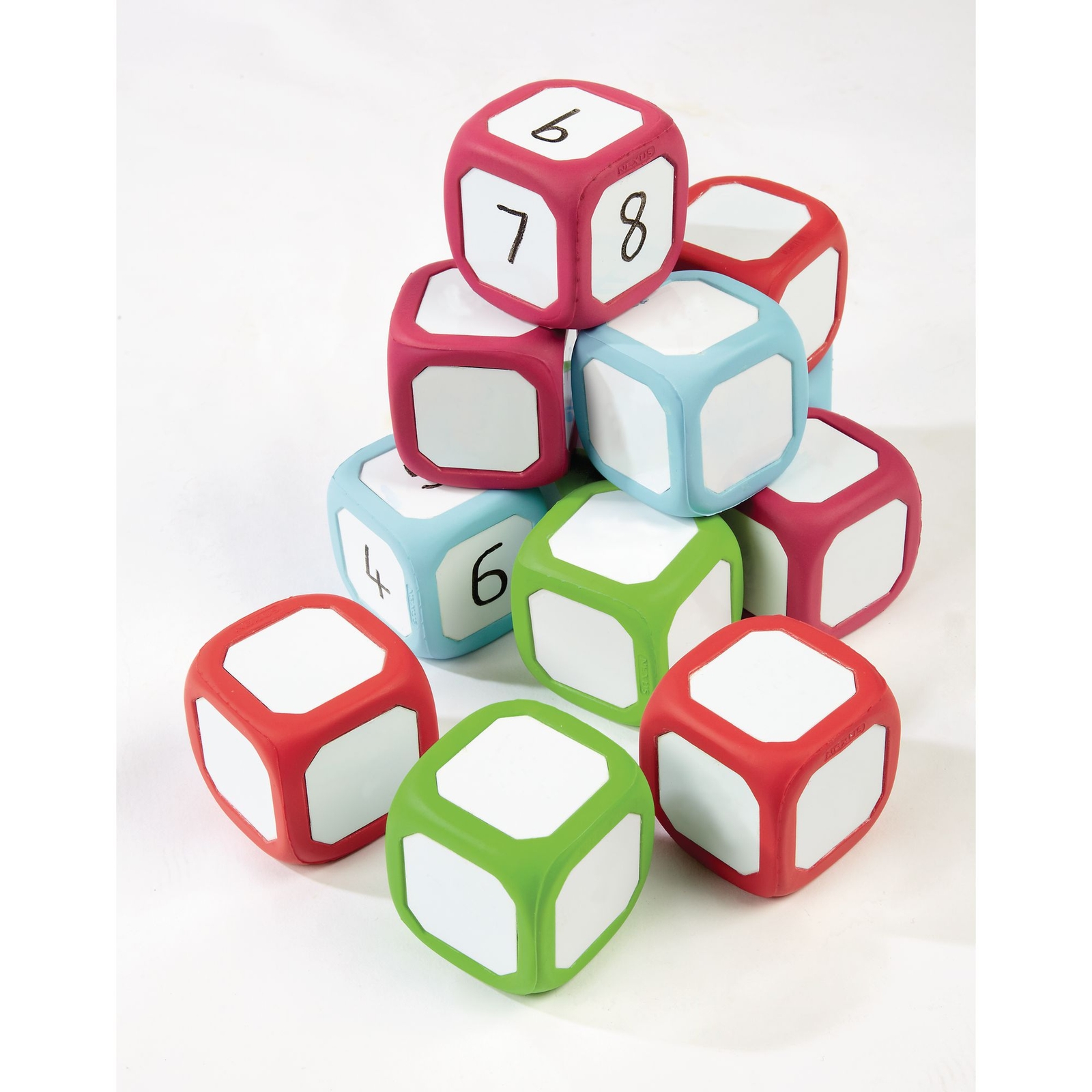 Pupil Whiteboard Dice - Pack 12