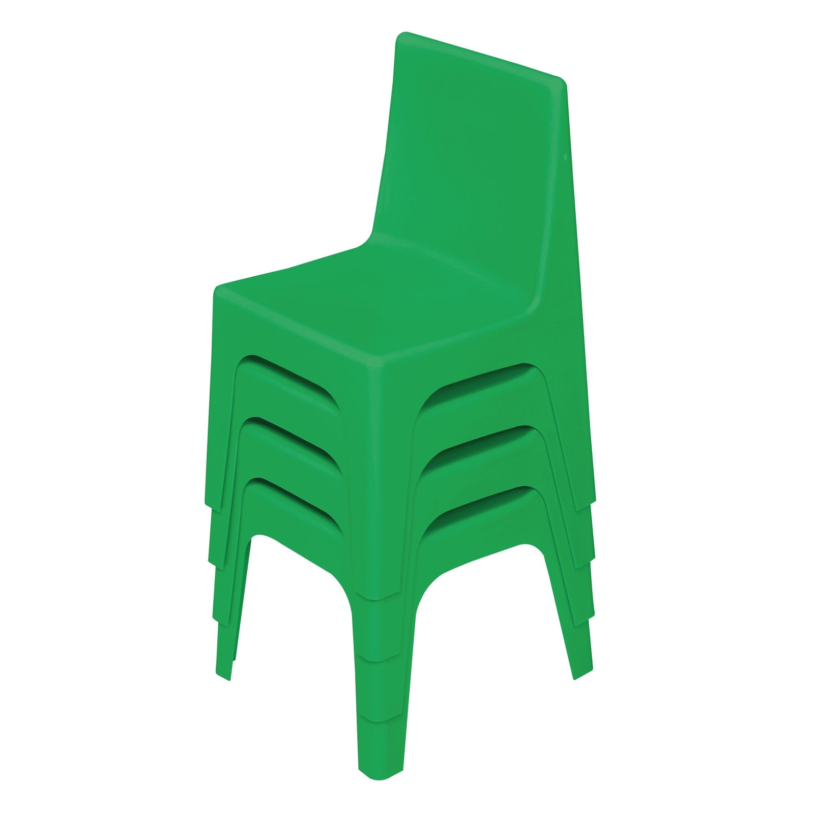 Findel International Early Years Chairs Seat Height 280mm Green Pack Of Four