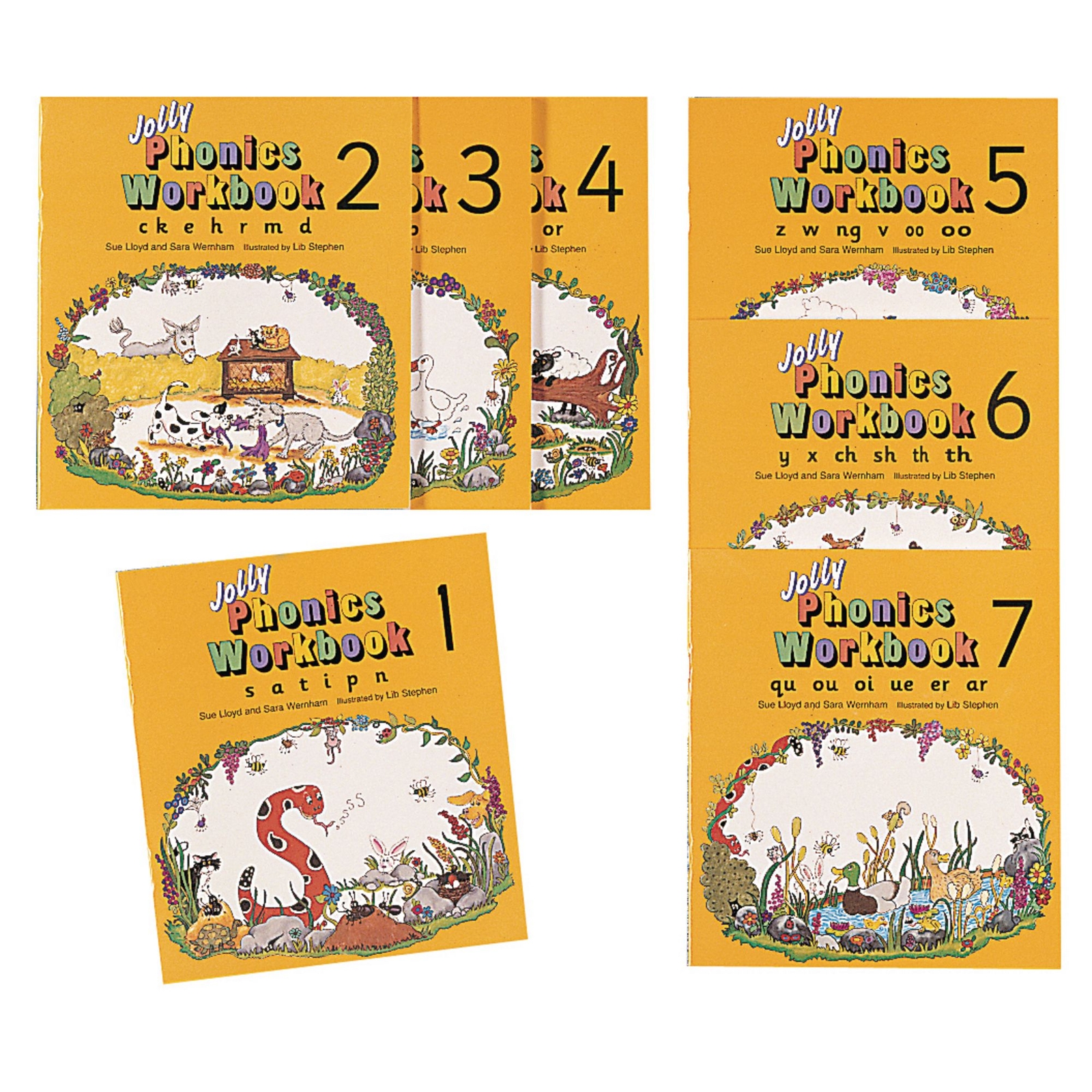 Jolly Phonics Workbooks Pack of 7