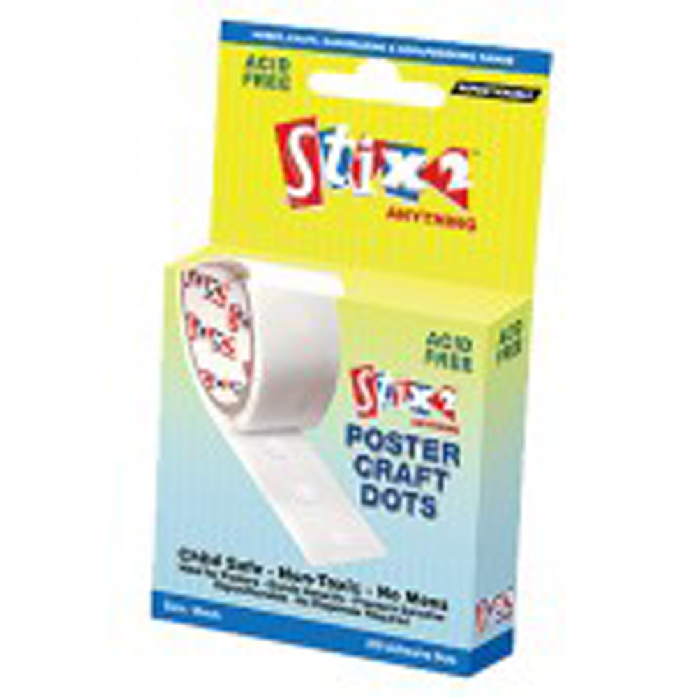 B233 Stix 2 Removable Poster Glue Dots. Pack of 200 Findel Dryad UAE