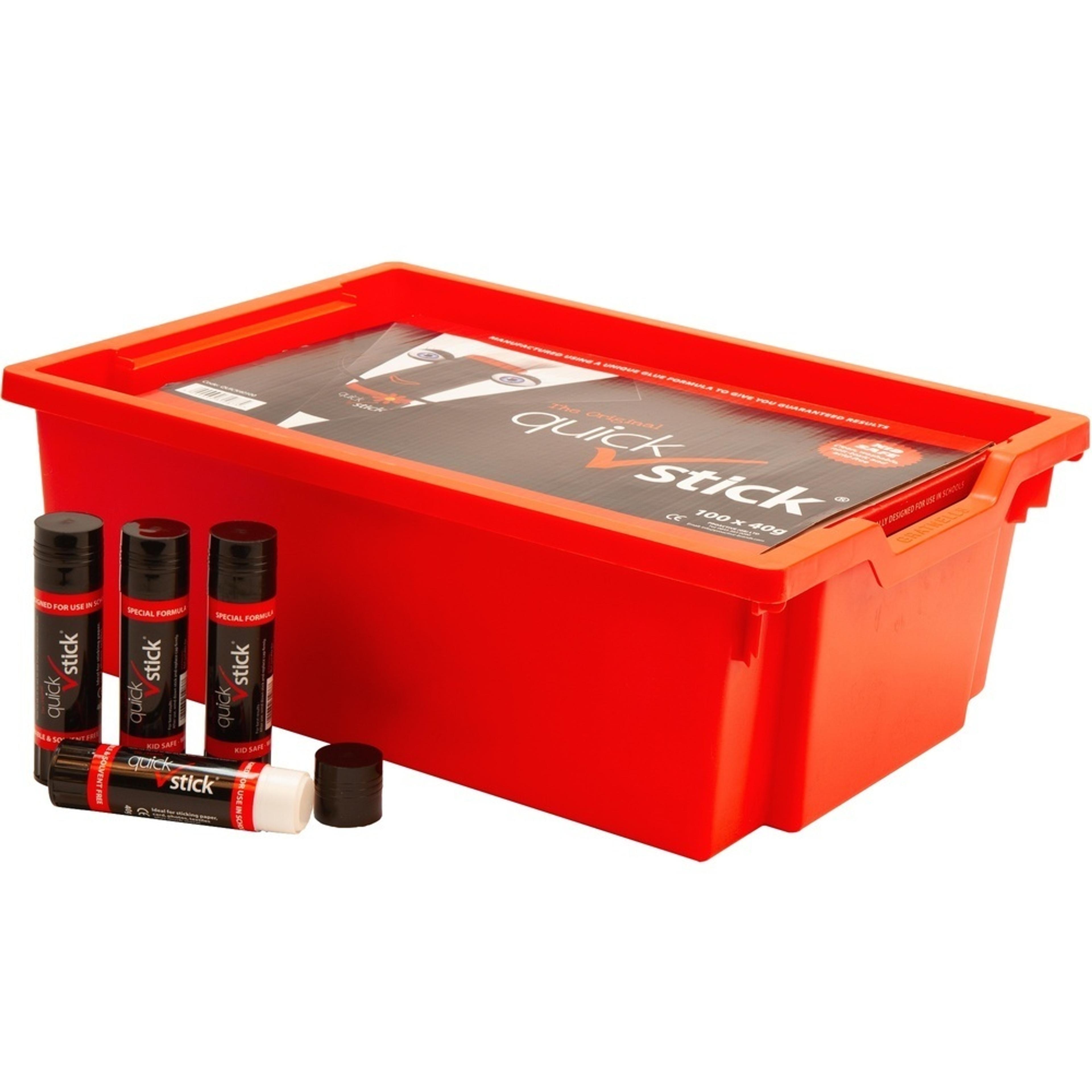 The Original Quickstick 40g Classpack With Tray & Lid - Pack of 100 ...