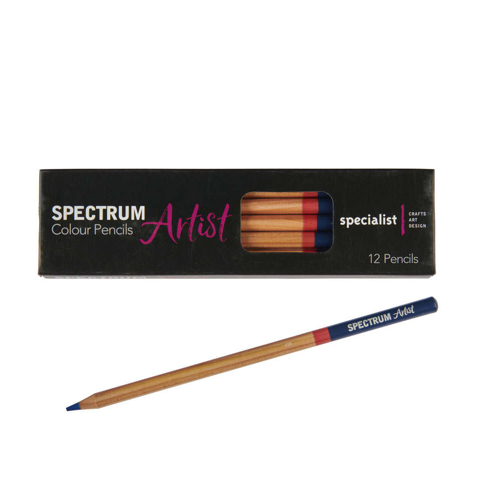 P423A255 Spectrum Artist Colour Pencils Cobalt Blue. Pack of 12