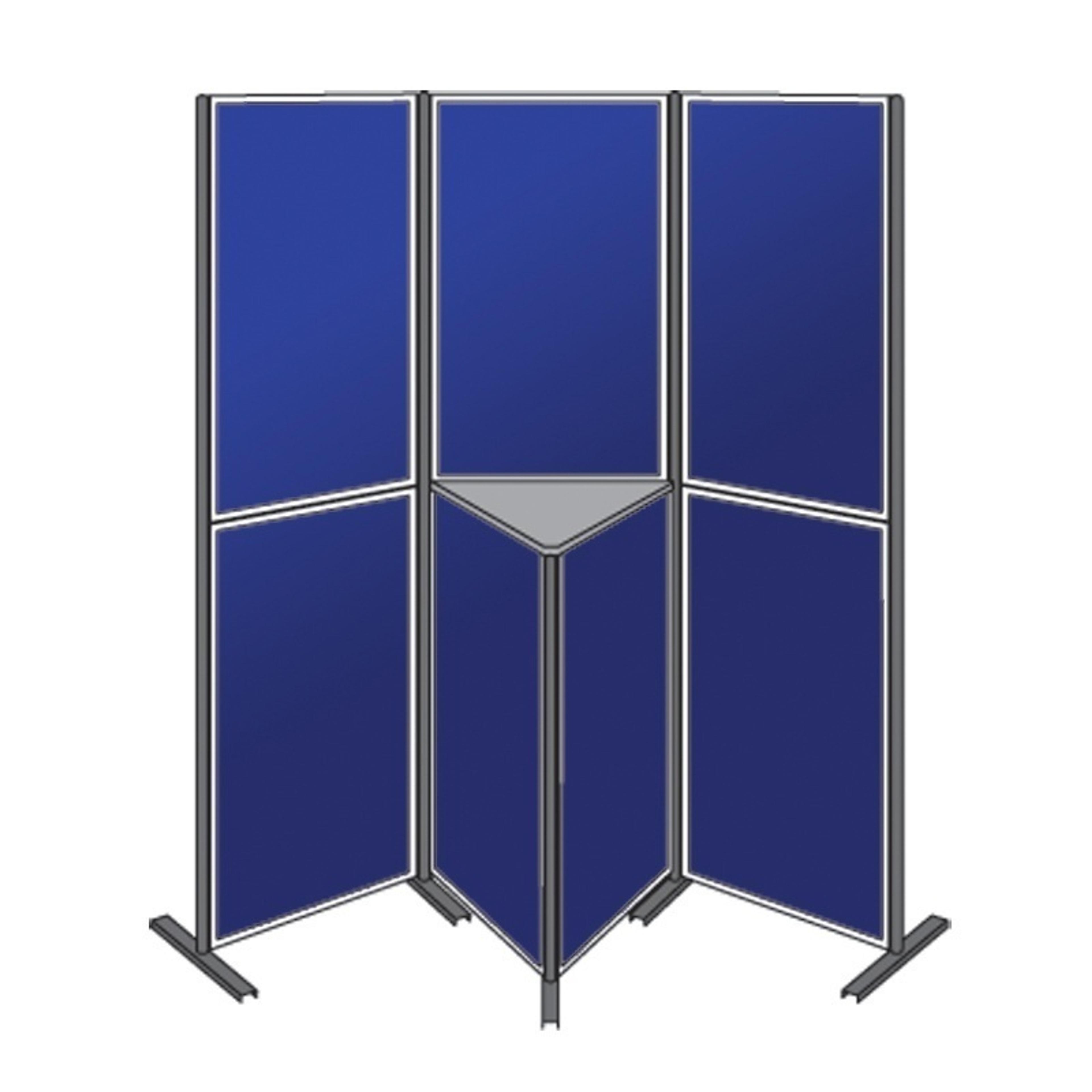 Pole And Panel Kit 7 Panel With 1 Triangular Shelf - Blue | DRYPPDB7BL ...
