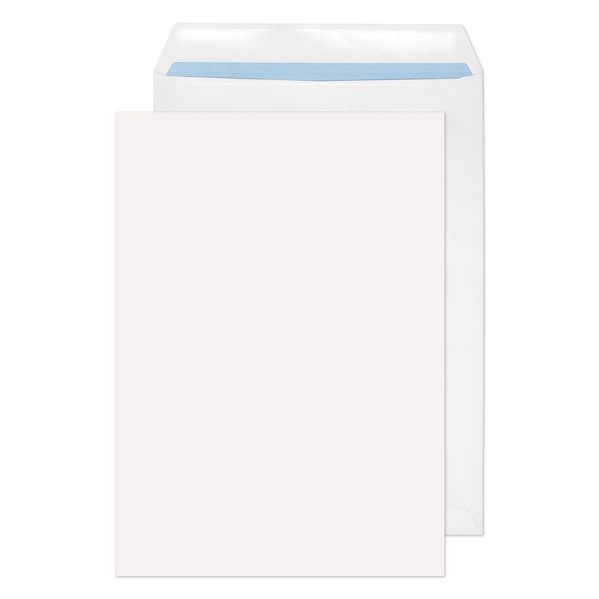 Recycled C4 Pocket Self Seal Non-Window Envelopes 100gsm White - Pack ...
