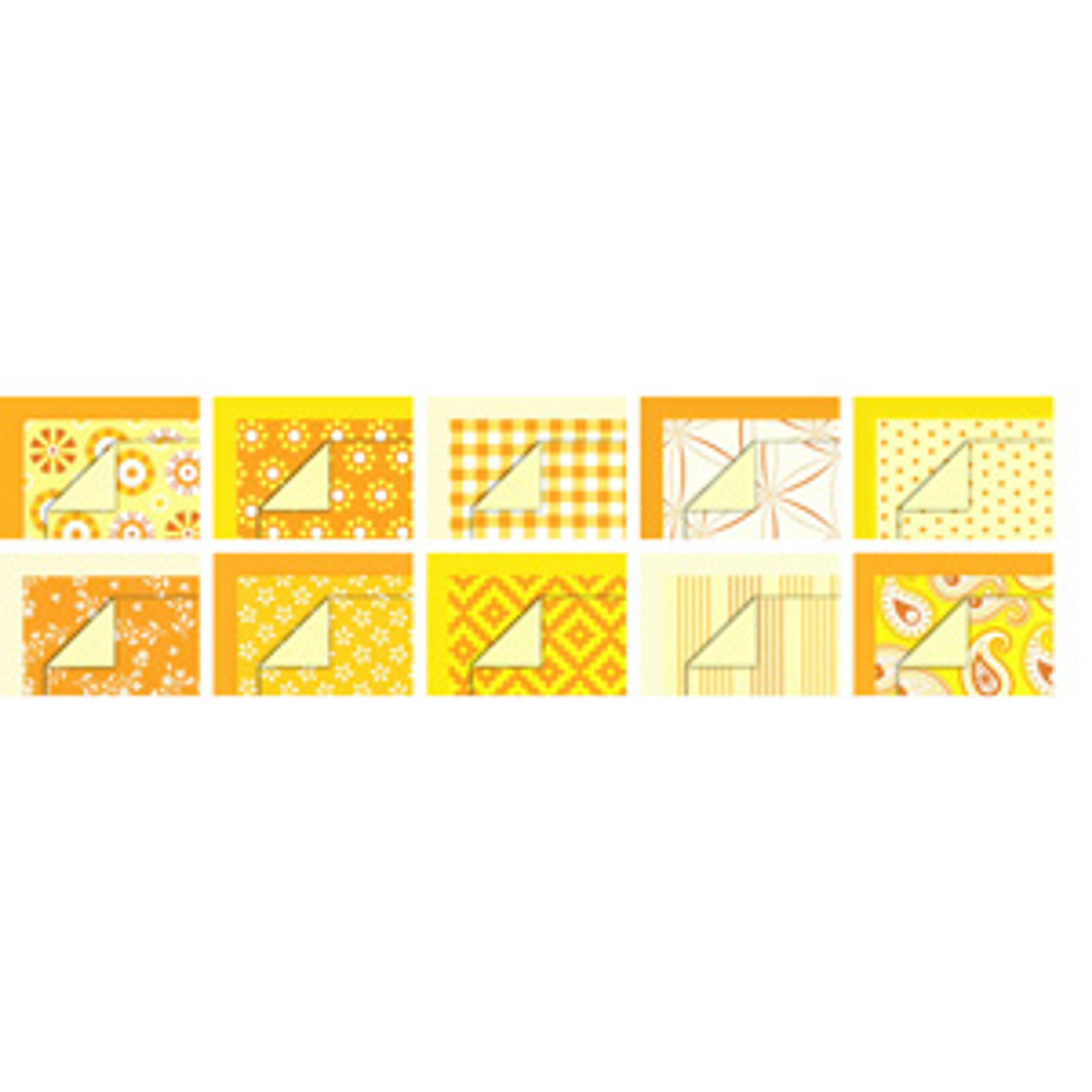 Patterned Card & Paper Blocks - Yellow. Pack of 30 | K334A001 | Findel ...