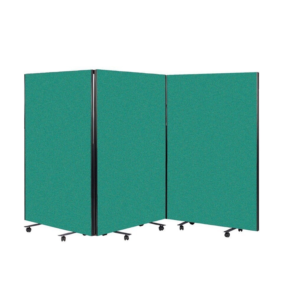 Busyscreen Tripe Safety Partition 1525 x 1200mm Black Trim Woven Meadow ...