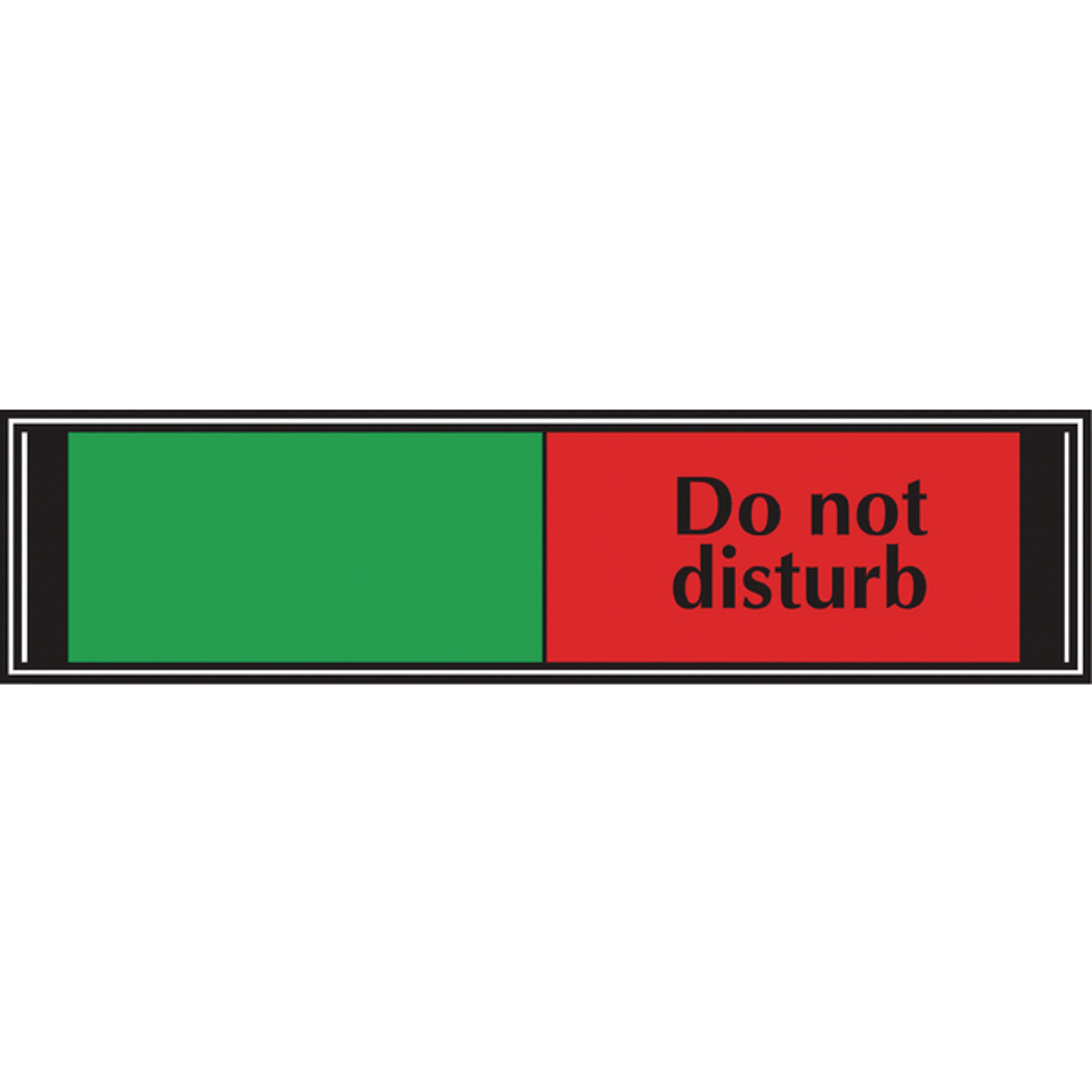 Do Not Disturb Sliding Sign 50 x 200mm S/A | DRY21361UP | Findel Dryad